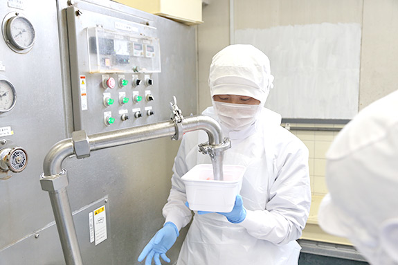 アイスの製造過程